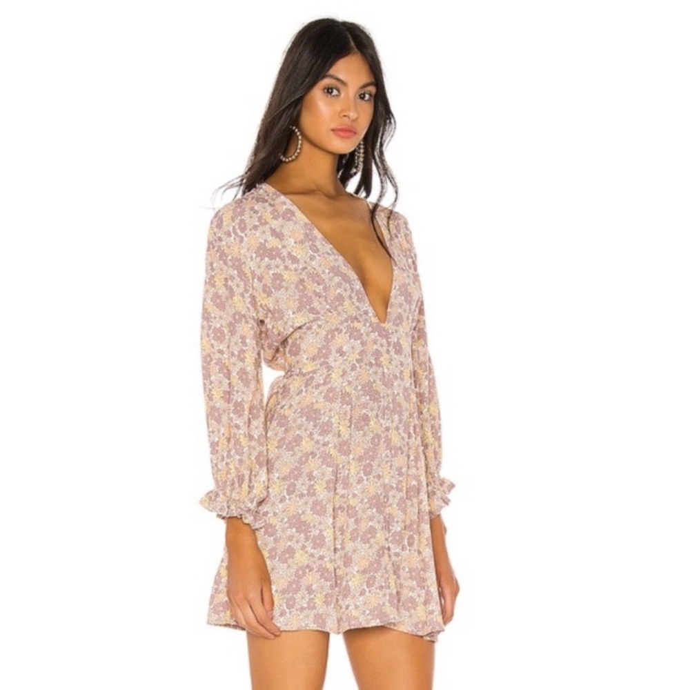 Faithfull the Brand Pink Floral Mini Dress